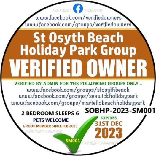 Dotty By The Sea, 27 Bw, St Osyth Beach - Price Is Whole Caravan With Field Views Βίλα Saint Osyth Εξωτερικό φωτογραφία