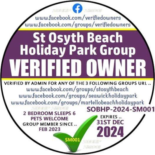 Dotty By The Sea, 27 Bw, St Osyth Beach - Price Is Whole Caravan With Field Views Βίλα Saint Osyth Εξωτερικό φωτογραφία
